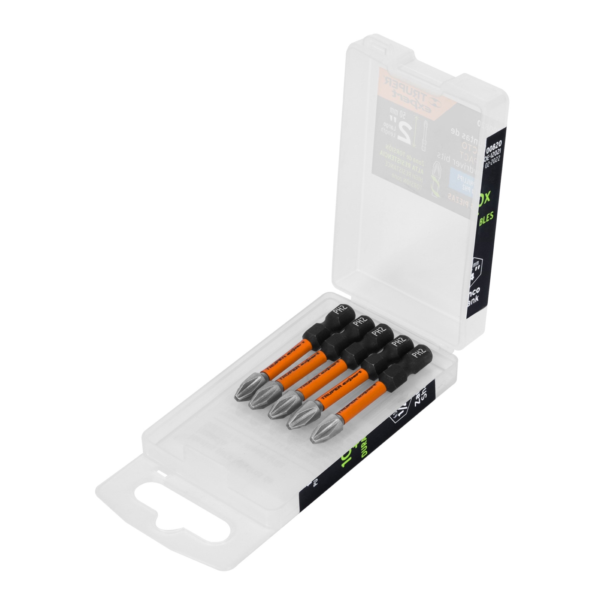 Juego De 5 Puntas De Impacto Phillips PH2 De 2"